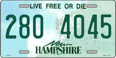 NH license plate 2804045
