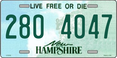 NH license plate 2804047