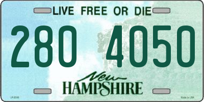 NH license plate 2804050