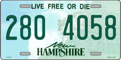 NH license plate 2804058