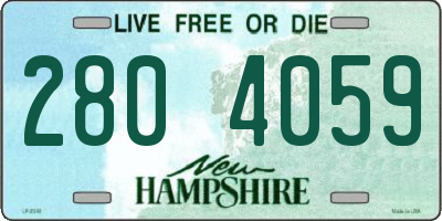 NH license plate 2804059