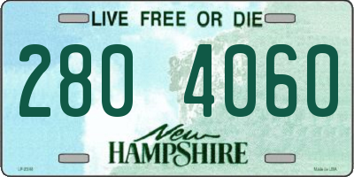 NH license plate 2804060