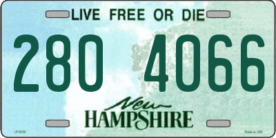 NH license plate 2804066