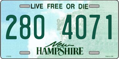 NH license plate 2804071