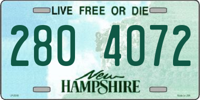 NH license plate 2804072