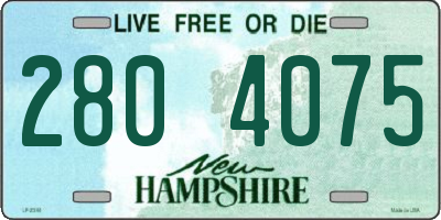 NH license plate 2804075