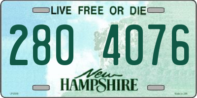 NH license plate 2804076