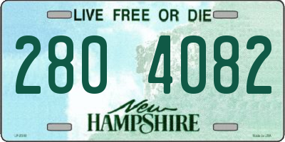 NH license plate 2804082