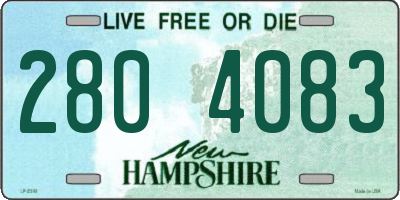 NH license plate 2804083