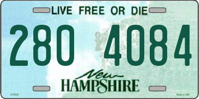 NH license plate 2804084