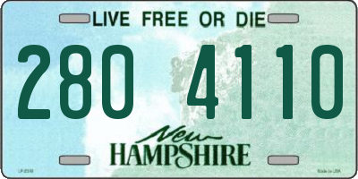NH license plate 2804110