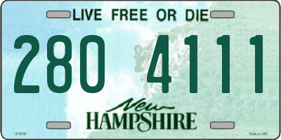 NH license plate 2804111