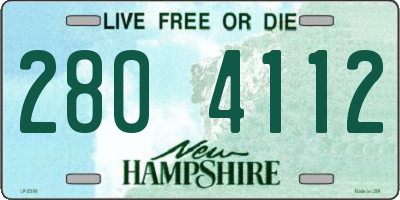 NH license plate 2804112