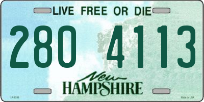NH license plate 2804113