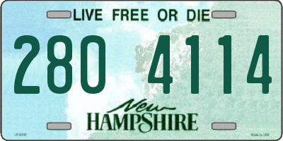 NH license plate 2804114