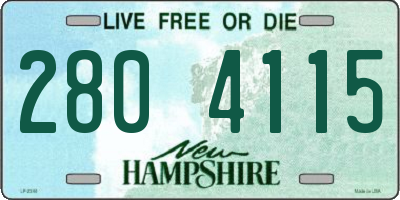 NH license plate 2804115