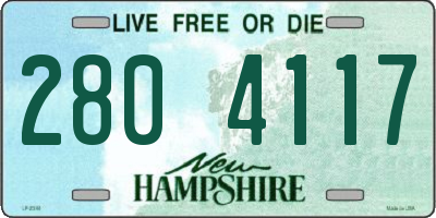 NH license plate 2804117