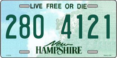 NH license plate 2804121