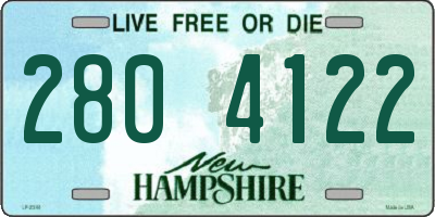 NH license plate 2804122