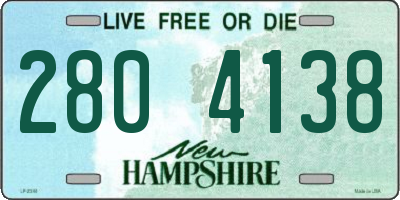 NH license plate 2804138