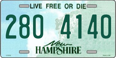 NH license plate 2804140