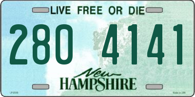 NH license plate 2804141
