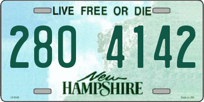 NH license plate 2804142