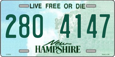 NH license plate 2804147