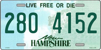 NH license plate 2804152
