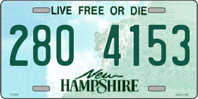 NH license plate 2804153