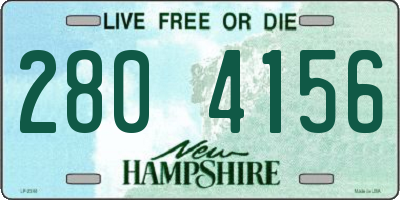 NH license plate 2804156