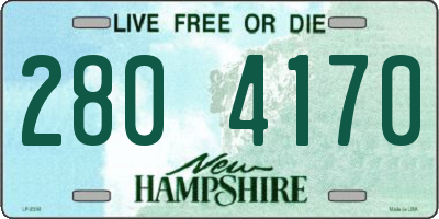 NH license plate 2804170