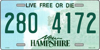 NH license plate 2804172