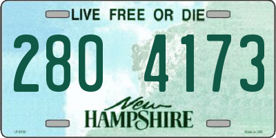 NH license plate 2804173