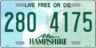 NH license plate 2804175
