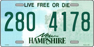 NH license plate 2804178