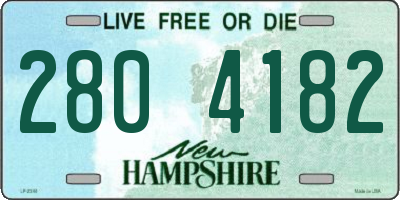 NH license plate 2804182
