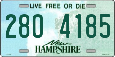 NH license plate 2804185