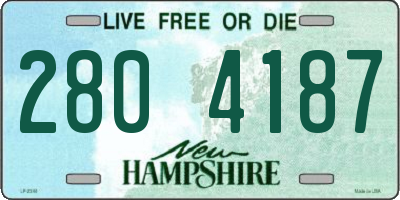 NH license plate 2804187