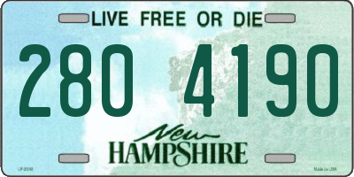 NH license plate 2804190