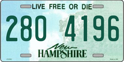 NH license plate 2804196