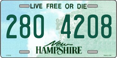 NH license plate 2804208