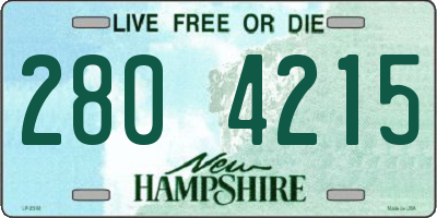 NH license plate 2804215