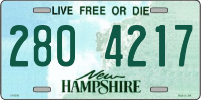 NH license plate 2804217