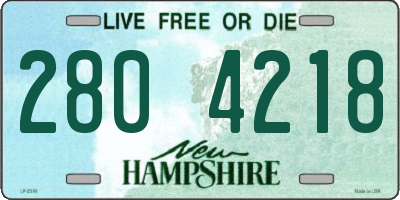 NH license plate 2804218