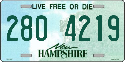 NH license plate 2804219