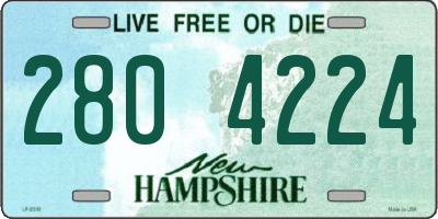NH license plate 2804224