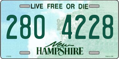 NH license plate 2804228