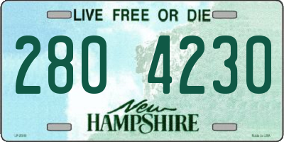 NH license plate 2804230