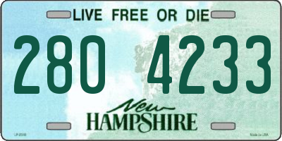 NH license plate 2804233